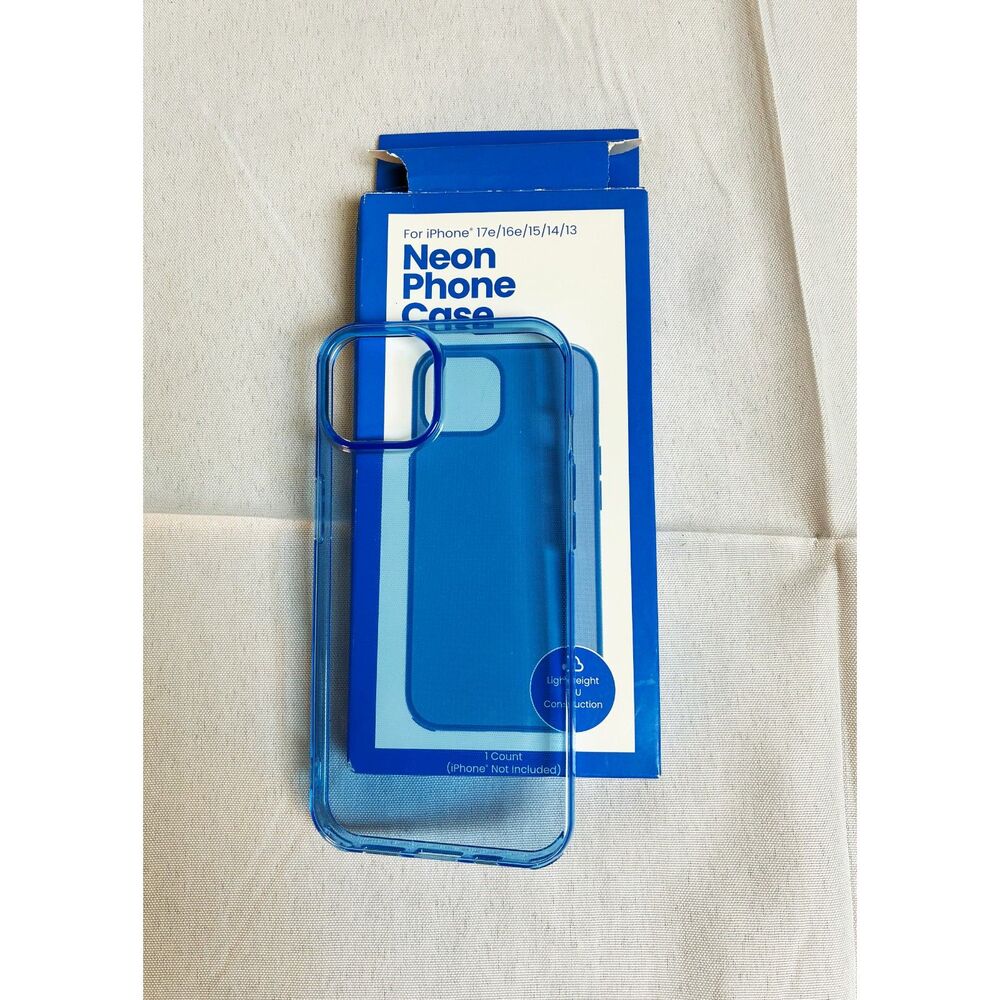 Blue Clear Phone Case